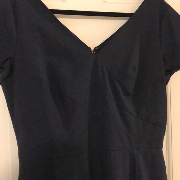 Navy Bana Republic Sheath Dress - sz 14 - Picture 2 of 3